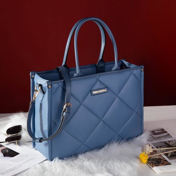 Oversize Puffy Handbag for Women Top Handle Quilted Designer Satchel🐺 - Picture 2 of 6